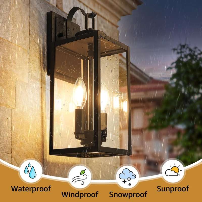 Large outdoor wall lamp